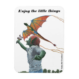 Ímã Goblin Dragon Kite Refrigerator Magnet