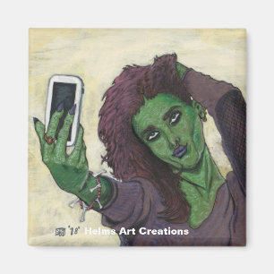 Imã Goblin Girl Cell Selfie Butnet