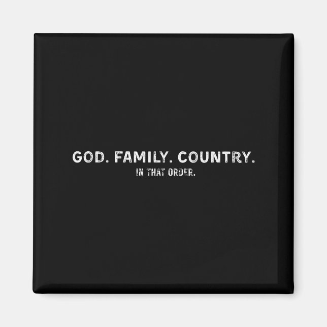 Imã God Family Country In That Order  (Frente)