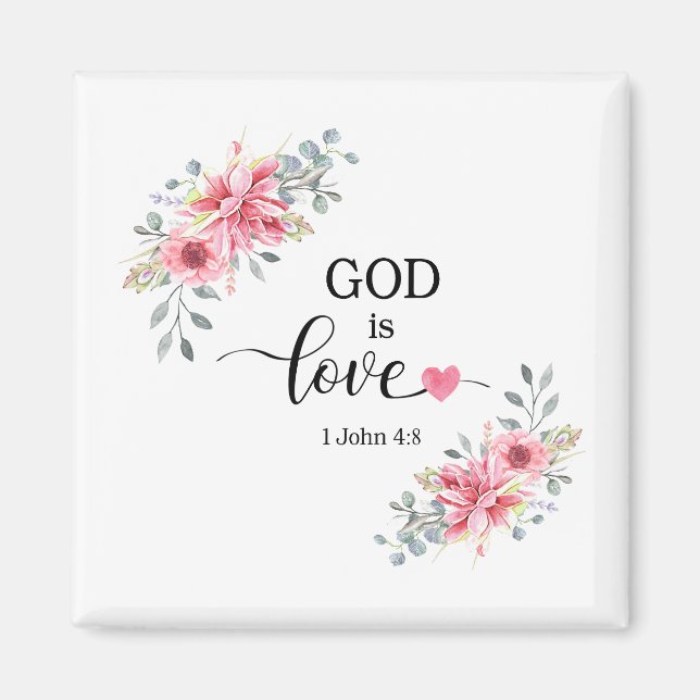 Imã God is love, 1 John 4:8 (Frente)