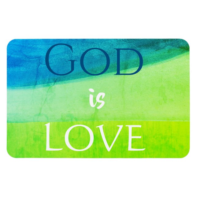 Ímã God is Love Inspirational Magnet (Horizontal)