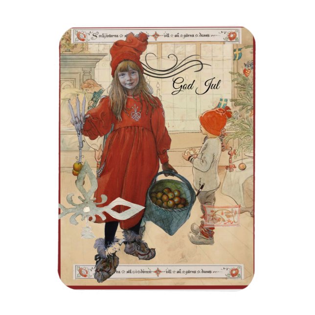 Ímã God Jul Helgkort  (Vertical)