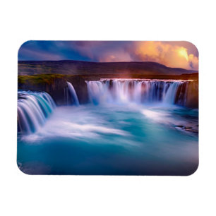 Ímã Goðafoss Waterfall Islândia
