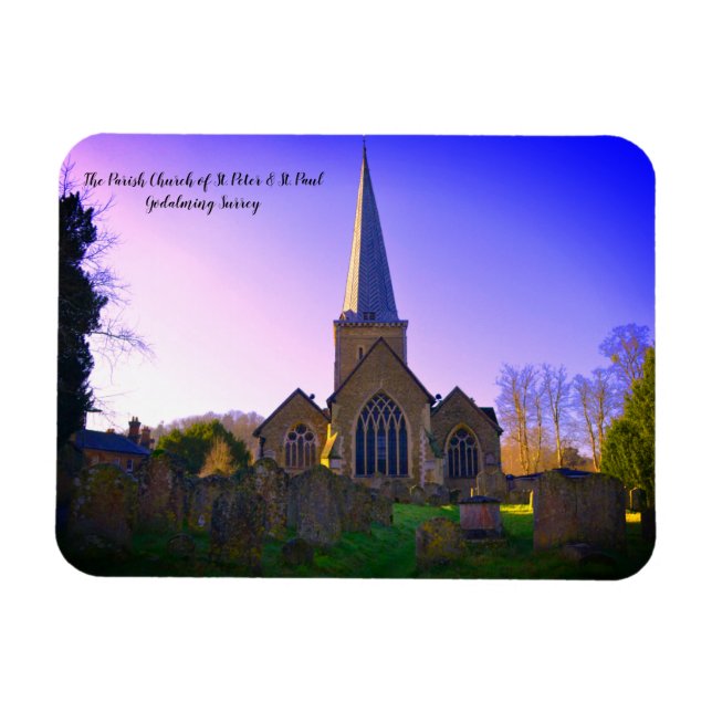 Ímã Godalming Church Of England Midday (Horizontal)