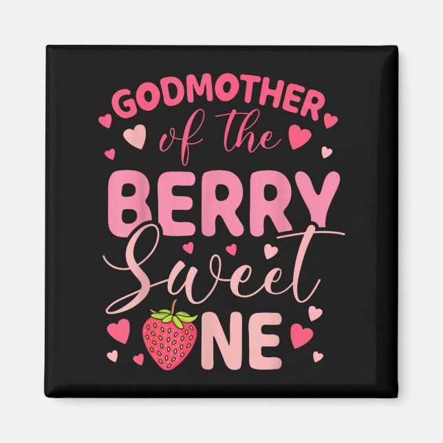 Imã Godmother of the berry sweet one strawberry first (Frente)