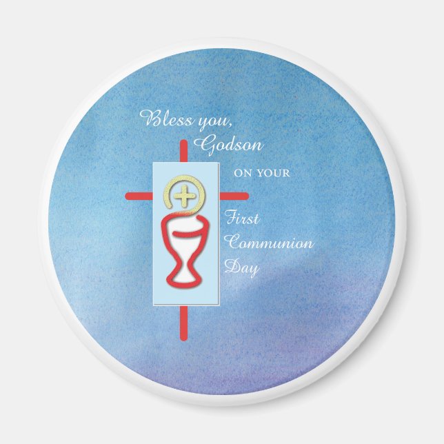 Imã Godson, Primeira Comunhão, Azul (Frente)