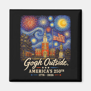 Imã Gogh Fora do 250º Aniversário 1776 2026 Pintar O