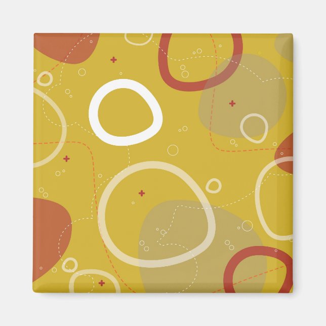 Imã Gogo nº 1 Abstrato Magnet (Frente)