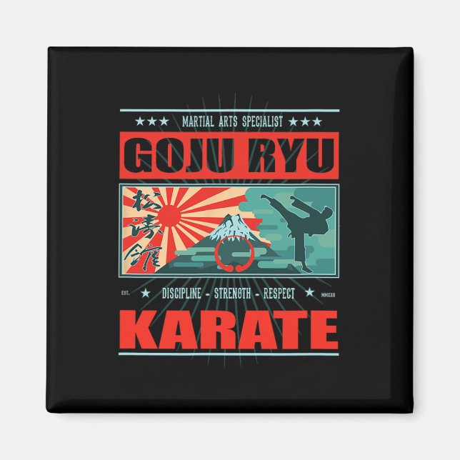 Imã Goju Ryu Karate Kanji (Frente)