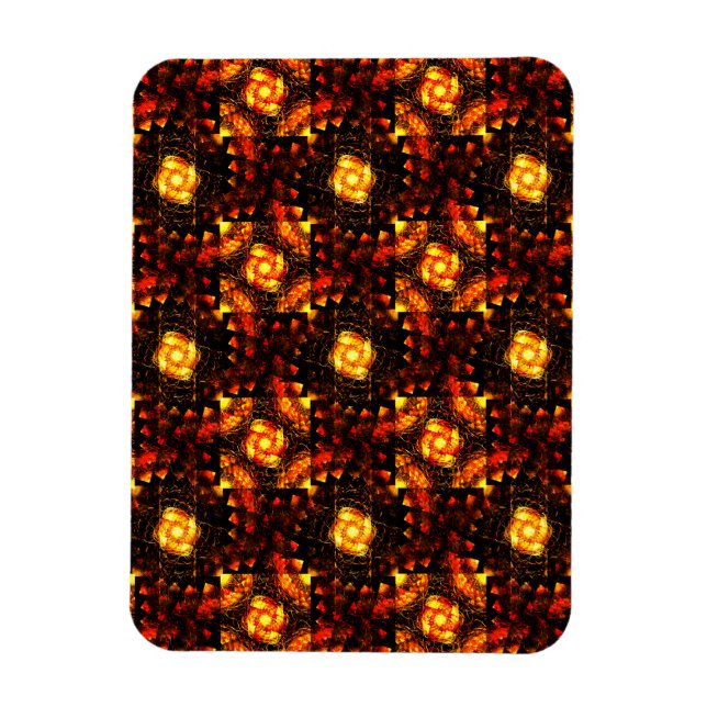 Ímã Gold Modern Boho Elegant Abstract Art Pattern #506 (Vertical)