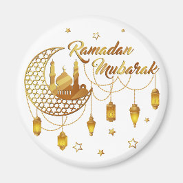 Imã Gold Ramadan Mubarak Mosque & Lanterns Decorative