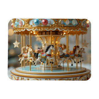 Ímã gold shinning carousel 