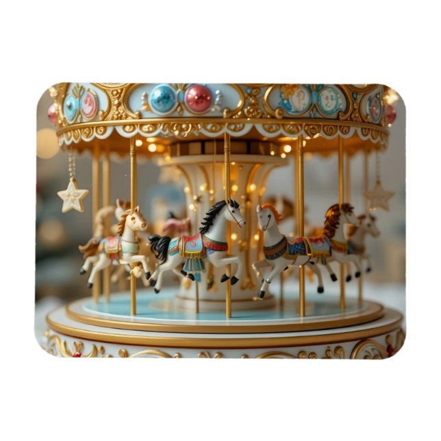 Ímã gold shinning carousel  (Horizontal)