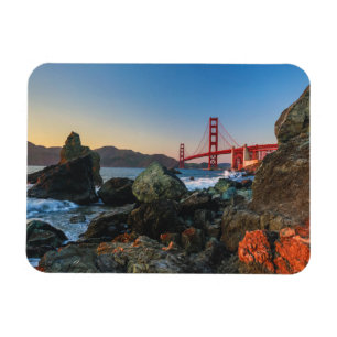 Ímã Golden gate bridge no crepúsculo   San Francisco
