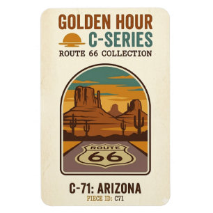 Ímã Golden Hour Route 66 C-Series   Arizona