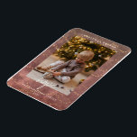 Ímã Golden Lights Christmas Photo Holiday Card<br><div class="desc">Send loved ones warm season's greetings with this rose-colored bokeh and golden strings lights Christmas holiday card.  Easily insert your personal details along with your favorite photos,  and make it your own.</div>