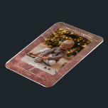 Ímã Golden Lights Christmas Photo Holiday Card<br><div class="desc">Send loved ones warm season's greetings with this rose-colored bokeh and golden strings lights Christmas holiday card.  Easily insert your personal details along with your favorite photos,  and make it your own.</div>
