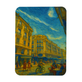 Ímã Golden Mediterranean City Vibes – Vibrant Urban Ar