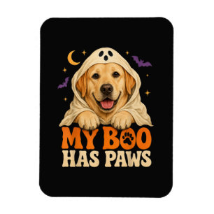 Ímã Golden Retriever Halloween Patas Assustadoras