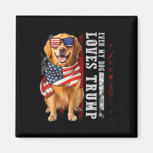 Imã Golden Retriever Mesmo Meu Cachorro Ama Trump Engr