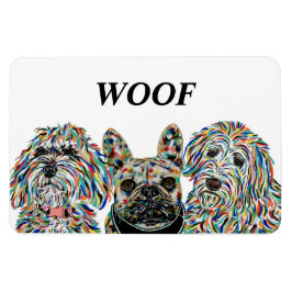 Ímã Goldendoodle, Bulldog Francês, Bernedoodle Magnet