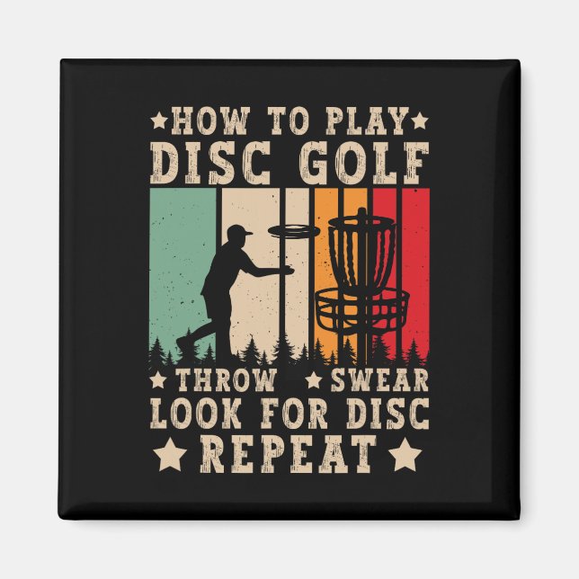 Imã Goleador de Disco Como Jogar Golfe de Disco Engraç (Frente)