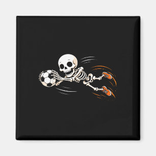 Imã Goleiro de futebol esqueleto halloween meninos cri
