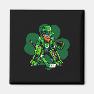 Imã Goleiro de Hóquei Dia de São Patrício Trevo Irland