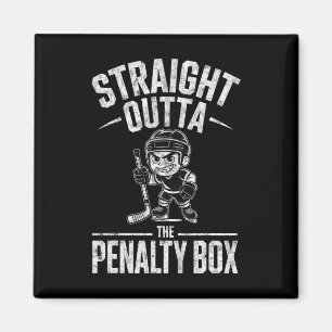 Imã Goleiro de Hóquei no Gelo Menino Straight Outta Th