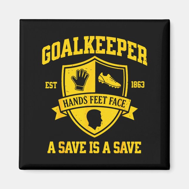 Imã Goleiro Engraçado Futebol Goleiro Guarda Retro Var (Frente)