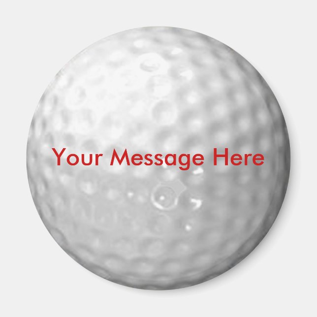 Imã Golf Ball Magnet - adicione sua mensagem (Frente)