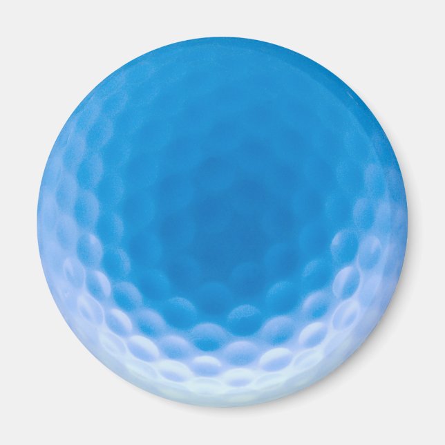 Imã Golf Ball Texures Azul Ártico (Frente)