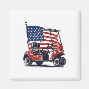 Imã Golf Cart American Flag 4 De Julho Esporte Patriot