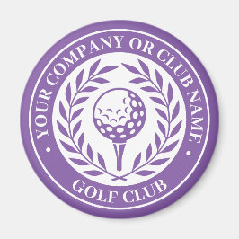 Imã Golf Clássico - Nome Personalizado Roxo