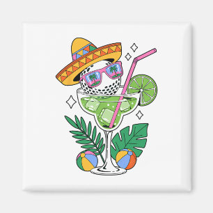 Imã Golf Margarita Sombrero Tropical Cinco De Mães