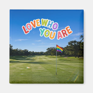 Imã Golf Pride no campo de golfe tema arco-íris