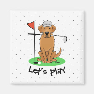 Imã Golf Yellow Labrador Retriever (yel 5) Cão - Cute