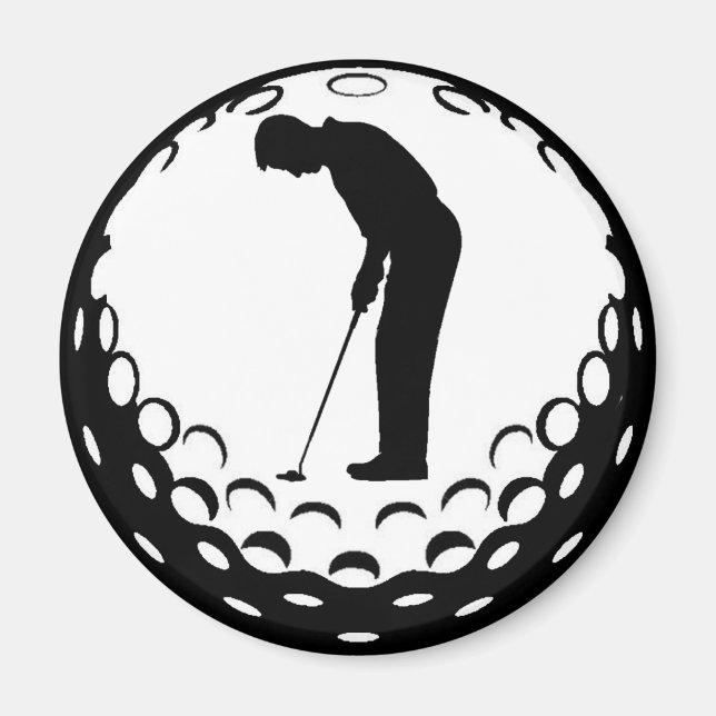 IMÃ GOLFE BALL E GOLFER (Frente)