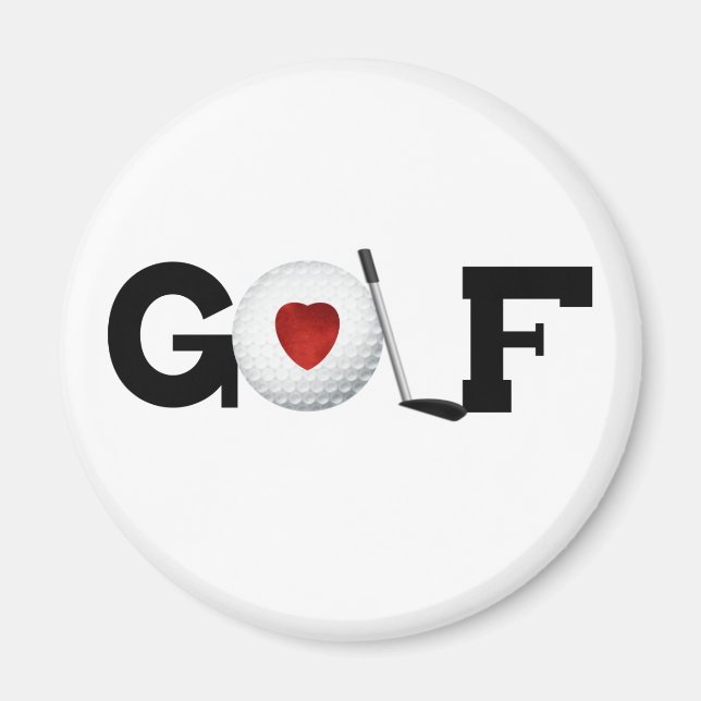 Imã Golfe com bola de golfe (Frente)