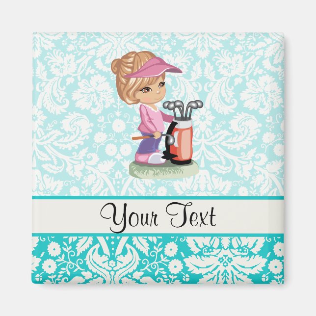 Imã Golfe Cugado; Cor damasco (Frente)