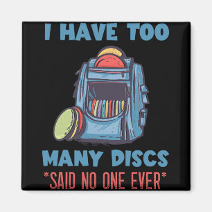 Imã Golfe de Disco Eu Tenho Muitos Discos G Jogador de