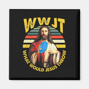 Imã Golfe de Disco O Que Jesus Jogaria Golfe de Frisbe