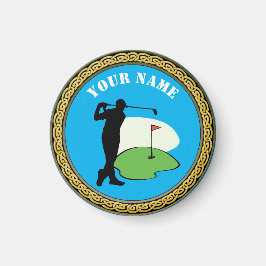 Imã Golfe do Magnet - Adicionar nome - Golfer