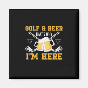 Imã Golfe e Cerveja de Aniversário de Bebedor de Cerve