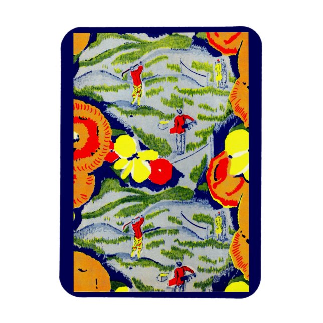 Ímã golfe e flores (Vertical)