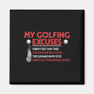 Imã Golfe Engraçado, minhas desculpas de golfe que não