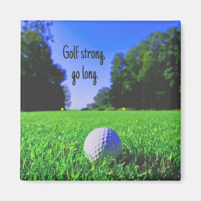 Imã Golfe forte vai de relva longa bola de golfe (Frente)