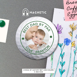 Imã Golfer MELHOR PAI POR Foto PAR Personalizada
