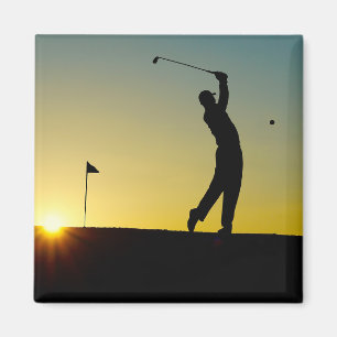 Imã Golfer no Sunset