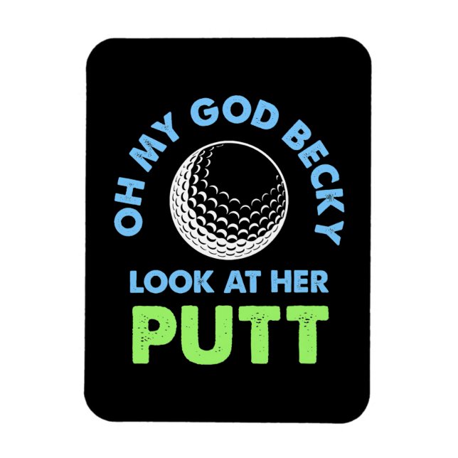 Ímã Golfer Oh Meu Deus (Vertical)